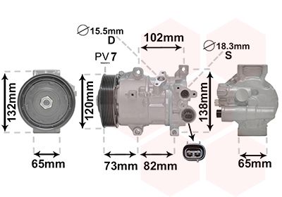 VAN WEZEL Kompressor,kliimaseade 5300K742